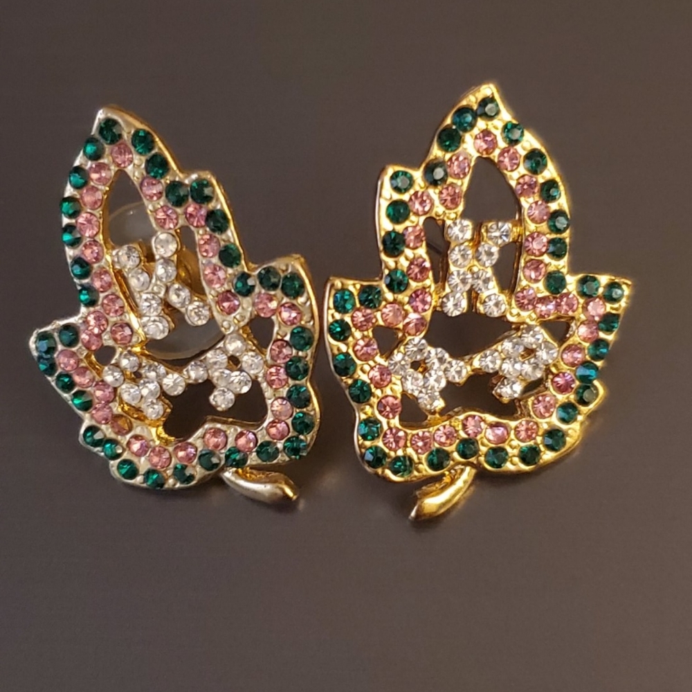 AKA Sorority Pierced Earrings